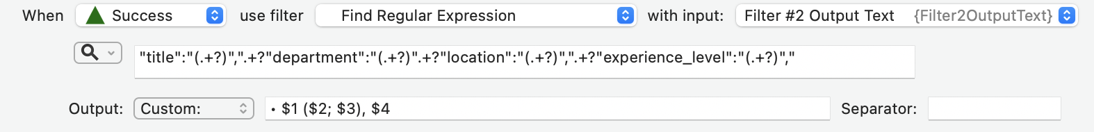 Find regular expression